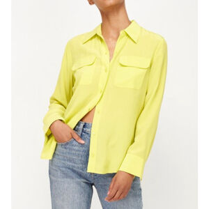 Equipment Women’s Slim Signature Silk Button Up blouse size M NWT